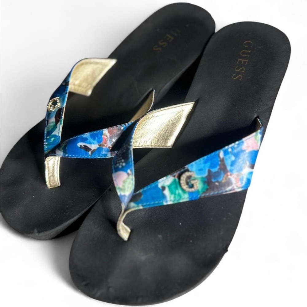 Guess Black and Blue Sandals Classic Design